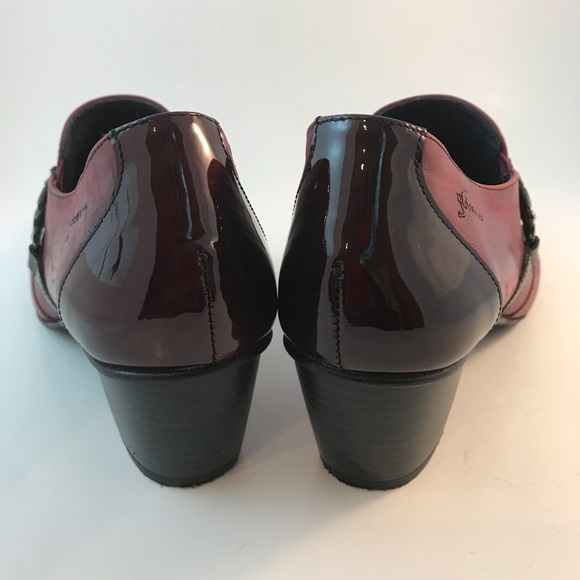 Beautiful Dorking Tirana Slip on Shoe. Size 37 Burgandy - Picture 9 of 11